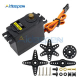 MG995 Servos Digital Servo Metal Gear RC Car Robot Helicopter + MG995 Dual Servos Knob Steering Gear Debugging Module