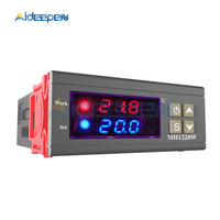 MH1220W DC 12V 72V Digital Temperature Thermostat Regulator Controller Dual Display Heating Cooling Control NTC Sensor 12V 24V