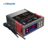 MH1220W AC 110V 220V 10A Digital Thermostat Temperature Controller Regulator Heating Cooling Control Dual LED Display NTC Sensor