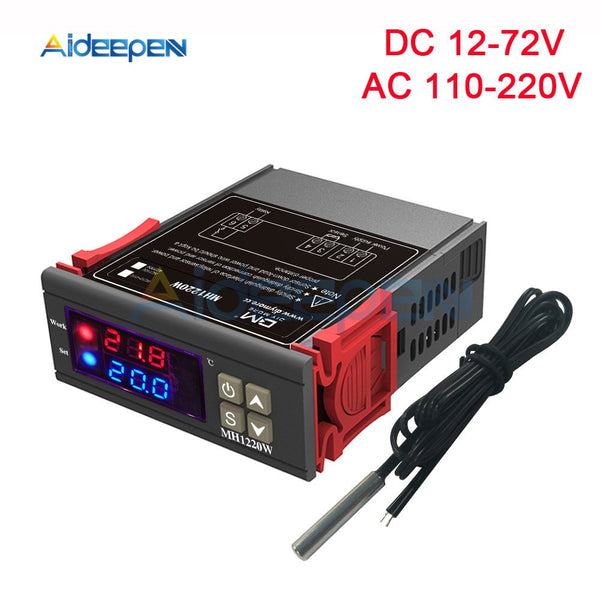 MH1220W LED Digital Temperature Regulator Controller 12V 24V 110V 220V Thermoregulator Thermostat Heater And Cooler NTC Sensor
