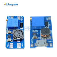 MT3608 DC DC Adjustable Boost Module 2A Boost Plate Step Up Module with MICRO USB Power Supply Module 2V 24V to 5V 9V 12V 28V