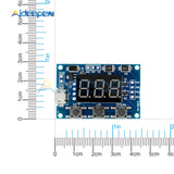 Micro USB DC 2 channel Adjustable PWM Signal Generator Duty Cycle Pulse Frequency Module Digital LED Display Rectangular Wave