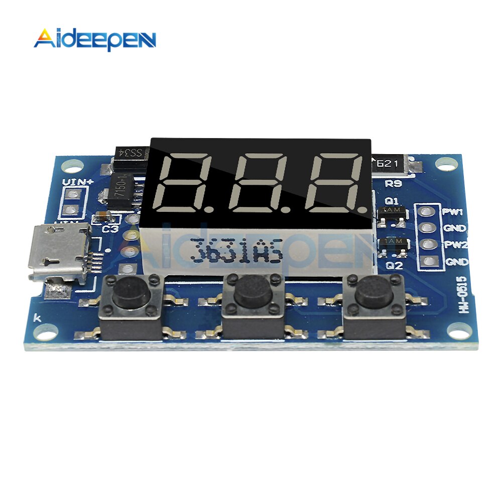 Usb Programmable Pulse Generator Micro USB DC 2 channel Adjustable PWM Signal Generator Duty Cycle Puls ...