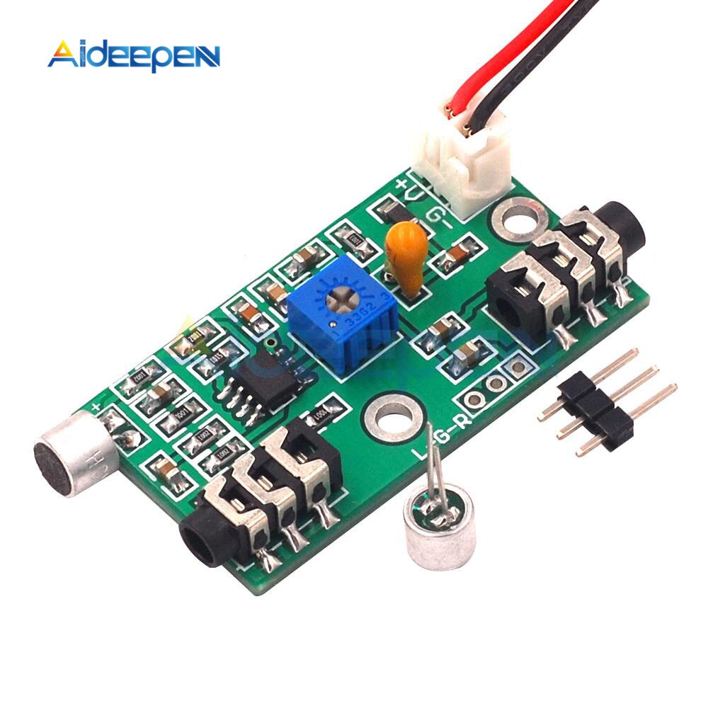 Microphone Power Module Microphone Pickup Microphone Amplifier Module AC Signal Amplifier Boar ...