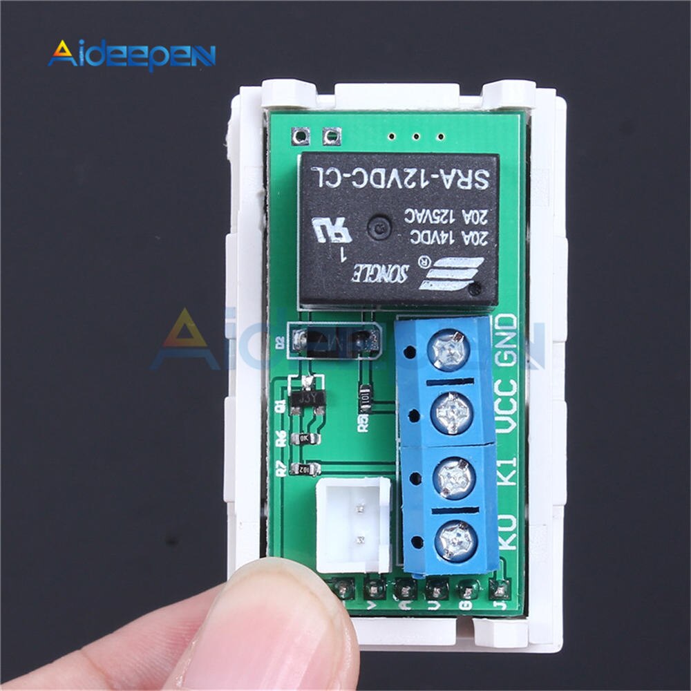 Mini 12V 20A Digital LED Dual Display Timer Relay Module Timing Delay ...