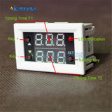 Mini 12V 20A Digital LED Dual Display Timer Relay Module Timing Delay Cycle Board