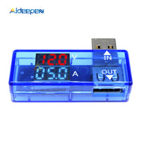 Mini 5V Dual Digital Voltmeter Ammeter Red Blue USB Current Voltage Meter Tester Detector Mobile Phone Power Charger Doctor