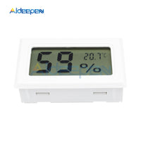 Mini Digital LCD Indoor Convenient Temperature Sensor Humidity Meter Thermometer Hygrometer Gauge White Black Case