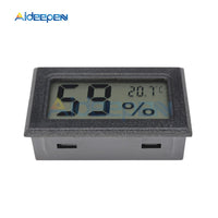 Mini Digital LCD Indoor Convenient Temperature Sensor Humidity Meter Thermometer Hygrometer Gauge White Black Case