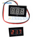 Mini Digital Voltmeter Voltage Tester Meter 2.5 30V Green Blue Red LED Electronic Parts Accessories Waterproof Digital Voltmeter