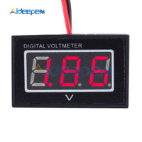 Mini Digital Voltmeter Voltage Tester Meter 2.5 30V Green Blue Red LED Electronic Parts Accessories Waterproof Digital Voltmeter