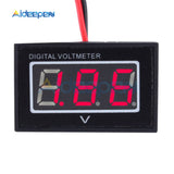 Mini Digital Voltmeter Voltage Tester Meter 2.5 30V Green Blue Red LED Electronic Parts Accessories Waterproof Digital Voltmeter