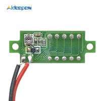 Mini Digital Voltmeter Voltage Tester Meter Electronic Parts Accessories 2 Wire Green LED Screen DC 2.5 30V