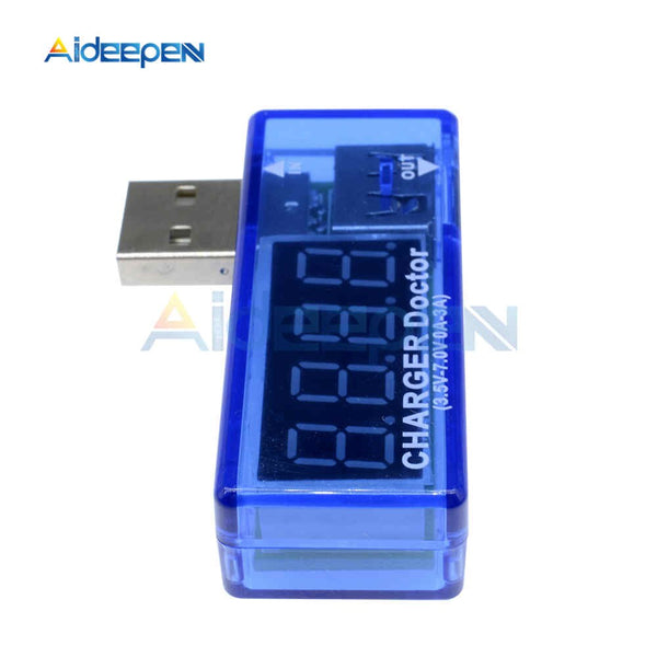 Mini LED Display Digital USB Voltmeter Ammeter Power Current Voltage M ...
