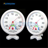 Mini Round Clock shaped Humidity Thermometer Meters  Indoor Outdoor Hygrometer Humidity Temperature Meter Gauge