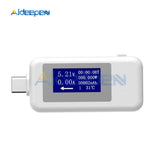 Multi function USB Tester Type C Charger Detector Digital Voltmeter Ammeter Voltage Amp Meters Mobile Battery Detector