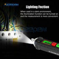 Non contact AC Voltage Detector 12V 1000V Adjustable Sensitivity Intelligent Identification with Flashlight Voltmeter Test Pen on AliExpress
