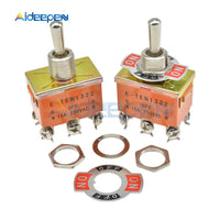 Orange 6 Pin ON OFF ON Toggle Switch 15A 250V 3 Position Mini Switches E TEN1322 Tool Copper Contact with Waterproof Cap