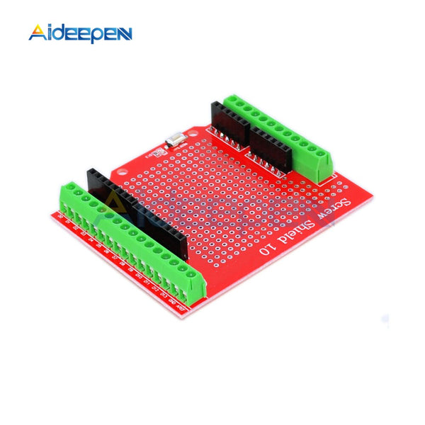 Proto Screw Shield Assembled Prototype Terminal Expansion Board Opening Source Reset Button D13 LED for Arduino Red Board