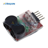 RC model 2S 3S 4S Detect Lipo Battery Low Voltage Alarm Buzzer Cell Lipo Battery Dual Speaker LED Indicator 7.4V 14.8V
