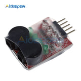 RC model 2S 3S 4S Detect Lipo Battery Low Voltage Alarm Buzzer Cell Lipo Battery Dual Speaker LED Indicator 7.4V 14.8V