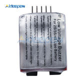 RC model 2S 3S 4S Detect Lipo Battery Low Voltage Alarm Buzzer Cell Lipo Battery Dual Speaker LED Indicator 7.4V 14.8V