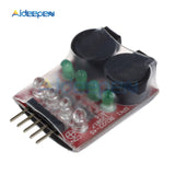 RC model 2S 3S 4S Detect Lipo Battery Low Voltage Alarm Buzzer Cell Lipo Battery Dual Speaker LED Indicator 7.4V 14.8V