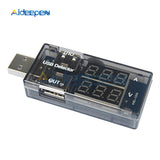 Red Blue Dual USB Current Voltage Charging Detector Tester Battery Voltmeter Ammeter Charger Doctor USB Charger Doctor