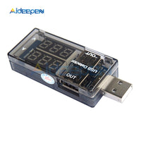 Red Blue Dual USB Current Voltage Charging Detector Tester Battery Voltmeter Ammeter Charger Doctor USB Charger Doctor