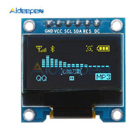 SSD1306 0.96 Inch 128x64 6Pin 12864 SPI IIC Digital OLED LCD Display Module Board For Arduino 51 SMT32 Drive Yellow Blue Display