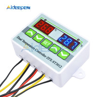 ST3012  50~110C Dual LED Temperature Controller Meter Detector NTC 10K Sensor Probe 24V Digital Thermometer Monitor Switch
