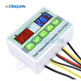 ST3012 Dual LED Digital Temperature Controller AC 110V 220V Thermoregulator thermostat With Heater And Cooler Dual NTC Sensor
