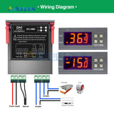 STC 1000 Digital Temperature Controller Thermostat Thermoregulator for Incubator LED 10A Heating Cooling 12V 24V 36V 72V 220V