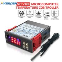 STC 3000 DC 24V 10A LED Digital Temperature Controller Thermostat Thermometer Temperature Control Switch Sensor Heating Cooling