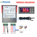 STC 3000 DC 24V 10A LED Digital Temperature Controller Thermostat Thermometer Temperature Control Switch Sensor Heating Cooling
