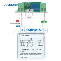STC 3008 STC 3018 STC 3028 Dual Digital Temperature Humidity Controller Thermostat 10A With NTC Sensor Probe Thermoregulator