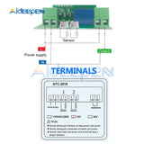 STC 3008 STC 3018 STC 3028 Dual Digital Temperature Humidity Controller Thermostat 10A With NTC Sensor Probe Thermoregulator
