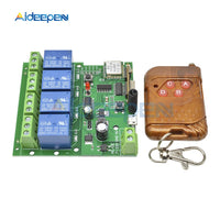 Smart home Automation Modules DIY Wireless Switch Remote Contro 4CH DC5V 7 32V AC 90 250V and 433mhz Wifi Switch with Timer