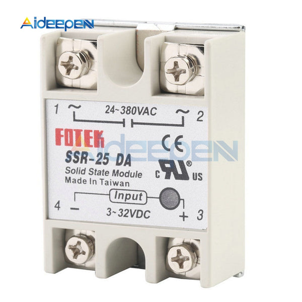 Solid State Relay Module SSR 25DA 25A 3 32V DC to 24 380V AC SSR 25DA Solid State Power Supply Relay Board