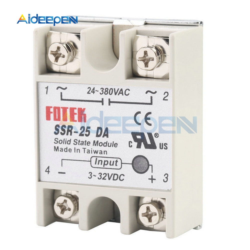Solid State Relay SSR-25AA - 3-32V DC To 24-380V AC Switching