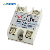 Solid State Relay SSR 60DA SSR 75DA SSR 1000DA 60A 75A 100A Actually 3 32V DC TO 24 380V AC SSR 60DA 75DA 100DA