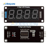 TM1637 4 Digit 0.56" RED LED Display Tube Decimal 7 Segments Clock Double Dots Module 0.56 inch For Arduino