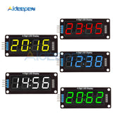 TM1637 Clock Double Dots Module 4 Digit LED 0.56" 0.56 Inch 7 Segments Display Tube 5 Colors LED Display Module For Arduino New