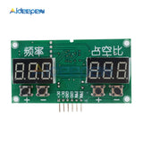 TM1637 PWM Pulse 6HZ 100KHZ 0 99% Frequency Square Wave Signal Generator Duty Cycle Module DC 3.3V 20V PWM Driver Transistor
