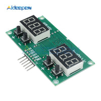 TM1637 PWM Pulse 6HZ 100KHZ 0 99% Frequency Square Wave Signal Generator Duty Cycle Module DC 3.3V 20V PWM Driver Transistor