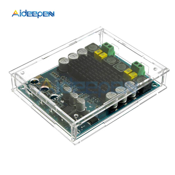 TPA3116D2 Audio Bluetooth 4.0 Amplifier Board Dual channel DC12 24V 2X120W Hifi Amplifier Board with Acrylic Case