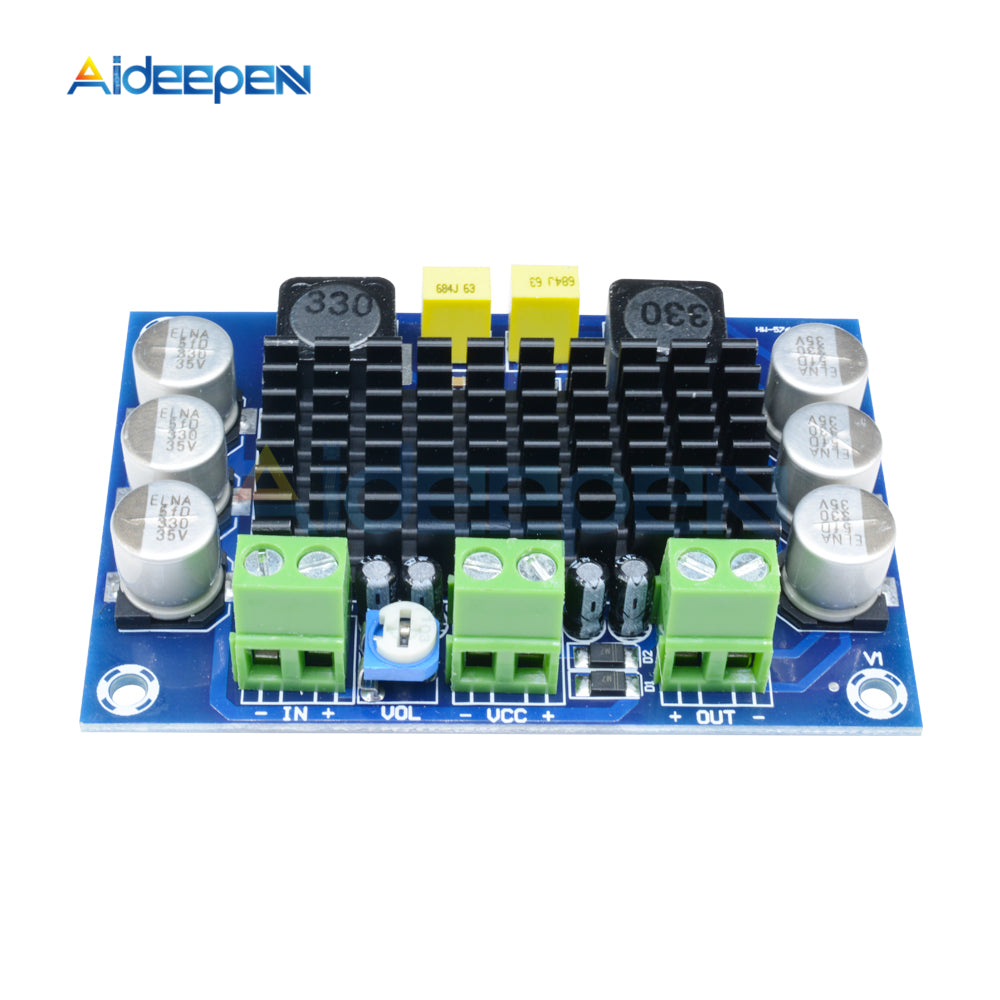Amplificateur Audio Numérique Mono Canal TPA3116DA 100W - 12V/24V DC, Module Neuf LIAOTEC