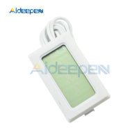 TPM 10 Digital LCD Thermometer Temperature Sensor Meter Weather Station Diagnostic tool Thermal Regulator 2m Cable White Case
