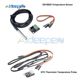 Temperature Sensor Module Kit DS18B20 Temperature Sensor Waterproof Cable/NTC Thermistor Temperature Probe for Adruino