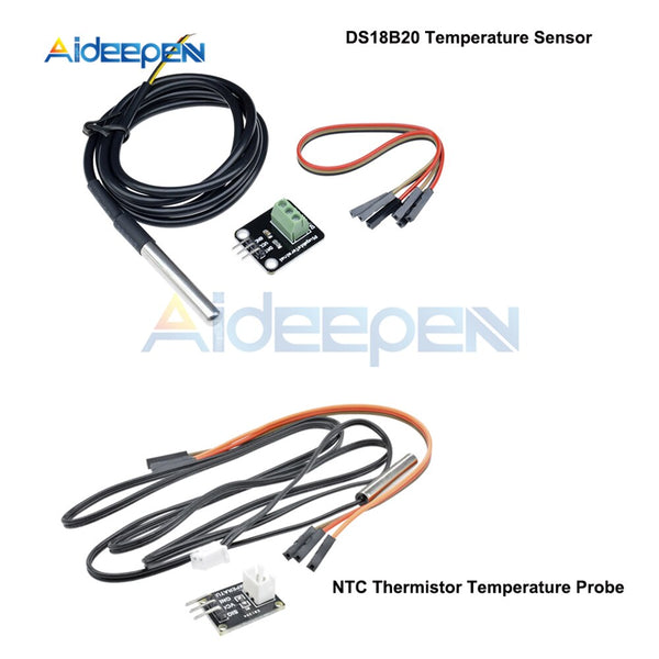DS18B20 Temperature Sensor waterproof 1M, range: - 55 C to +125 C